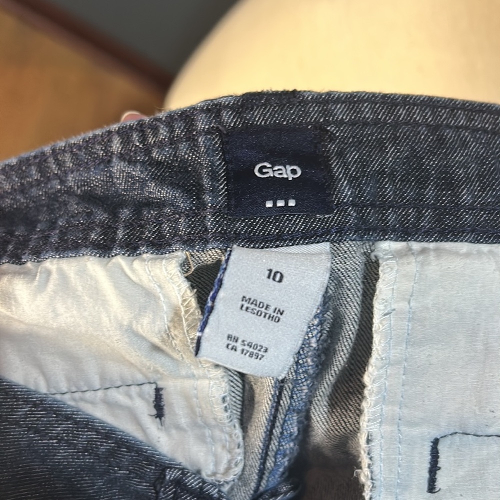 Gap trouser jean shorts with cuffed hem - Picture 6 of 7